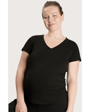Nom Maternity Maternity The Nursing Tee - Black