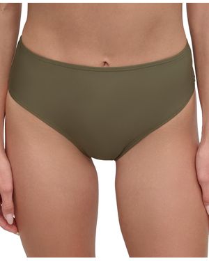 DKNY Classic Mid Rise Bikini Bottoms - Green
