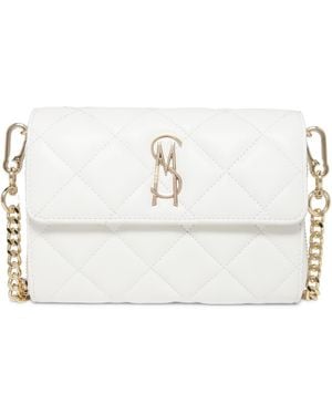 Steve Madden Bcarina Quilted Crossbody Wallet - White