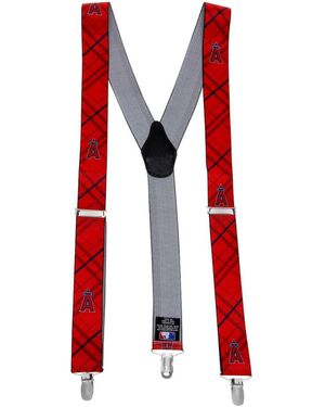 Eagles Wings Los Angeles Angels Suspenders - Red
