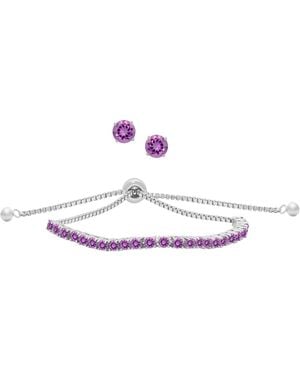 Macy's Simulated Round Adjustable Bracelet - White