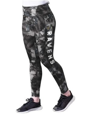 MSX by Michael Strahan Baltimore Ravens Aubrey Tie-dye leggings - Black