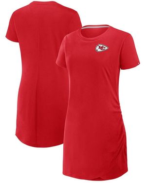 Fanatics Kansas City Chiefs Level Up Relaxed Fit Drape Dress - Red
