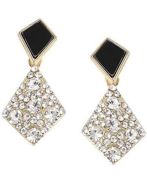 SOH Geometric Drop Earrings - Metallic
