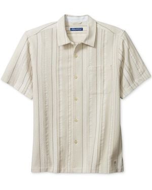 Tommy Bahama Milano Stripe Short Sleeve Shirt - White