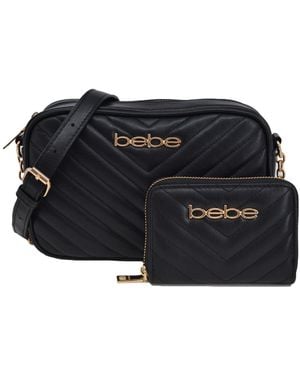 Bebe Tyler Camera Crossbody Bag - Black