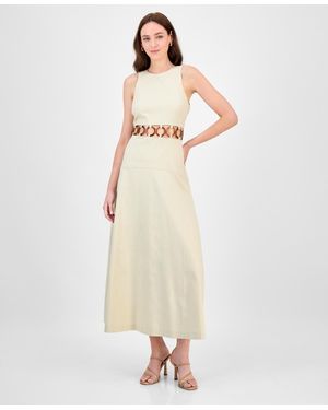Rachel Roy Daphne Ring-trim Cutout Dress - Natural