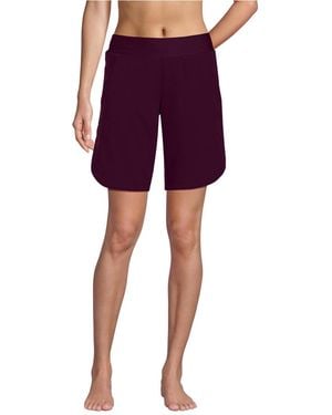 Lands' End Sunshade Upf 50 9" Board Shorts - Purple