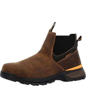 Georgia Boot Tbd Waterproof Chelsea Work Boot - Brown