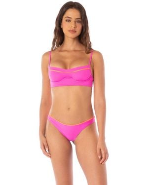 Maaji Poppy Pink Shore Bikini Top