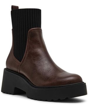 Dolce Vita Zepplin Lug Sole Chelsea Booties - Black