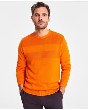 Club Room Textured Cotton Sweater - Orange