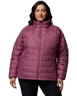 Columbia Plus Size Powder Lite Ii Full Zip Insulated Jacket - Purple
