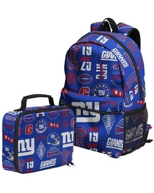 Outerstuff New York Giants Backpack And Lunchbox Set - Blue