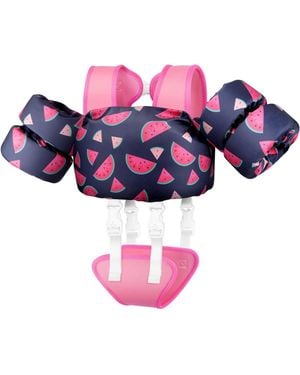 Aofar Swim Vest Kids Adjustable Pool Floaties - Pink