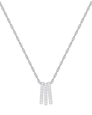 Promised Love Macy's Diamond Pendant Necklace (1/4 Ct. T.w. - Metallic