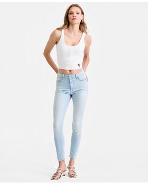 Guess 1981 Mid-rise Skinny Jeans - Blue