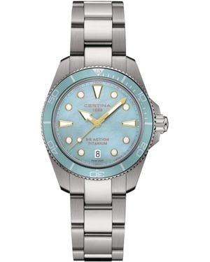 Certina Swiss Ds Action Silver-tone Titanium Bracelet Watch 35mm - Gray