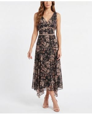Taylor Lyocell-blend Handkerchief Hem Floral Dress - Multicolor