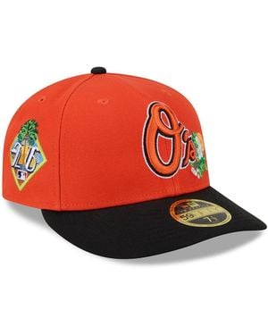 KTZ Orange/black Baltimore Orioles 2026 Spring Training Low Profile 59fifty Fitted Hat - Red