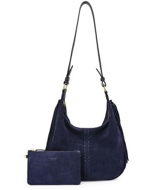 Old Trend Hydrangea Extra-large Shoulder Bag - Blue