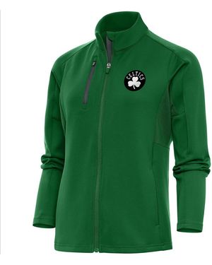 Antigua Boston Celtics Brushed Metallic Generation Full-zip Jacket - Green