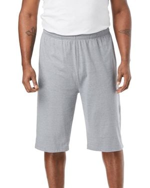 Kingsize Big & Tall Lightweight Extra Long Shorts 3-pack - Gray