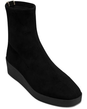 Donna Karan Valory Wedge Booties - Black