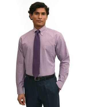 Brooks Brothers B By Polo Button-down Dress Shirt - Purple