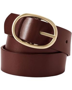 Lands' End Plus Size Reversible Belt - Brown
