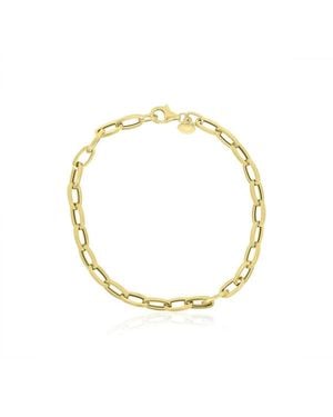 The Lovery Round Link Bracelet 14k Yellow - Metallic