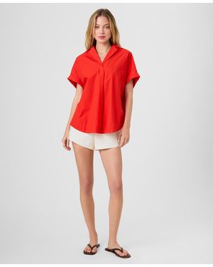 French Connection Poplin Collared Top