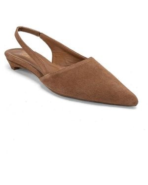 Forever & Always Shoes Berlina Leather Slingback Pump - Brown