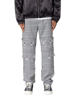 MNML Plaid All Over Pocket Pants - Black