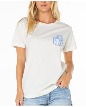 Roxy High Tides Crewneck T-shirt - White