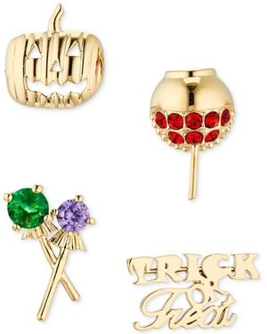 AJOA Ava Nadri 18k -plated 4-pc. Set Mixed Stone Trick Or Treat Single Stud Earrings - Metallic