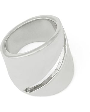 Robert Lee Morris Vintage Openwork Statement Band Ring - White