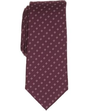 Alfani Stormcrest Neat Pattern Tie - Purple
