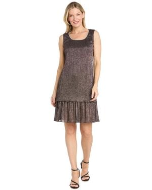 R & M Richards Petite Scoop Dress & Open Front Jacket - Multicolor