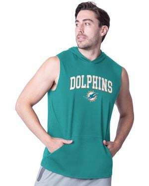 MSX by Michael Strahan Miami Dolphins Action Sleeveless Pullover Hoodie - Green