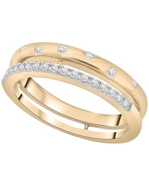 Wrapped in Love Diamond Open Double Ring (1/6 Ct. T.w. - Metallic