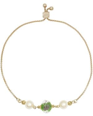 2028 Crystal And Imitation Pearl Bracelet - Metallic