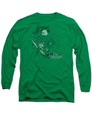 Green Arrow Dc Comics Green Arrow The Emerald Archer Long Sleeve Tee / T-shirt