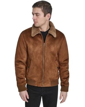 Levi's Levis Faux Shearling Bomber Jacket - Brown