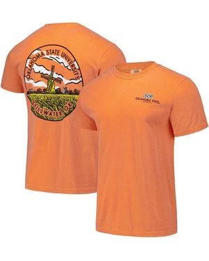Image One And Oklahoma State Cowboys Scenic Comfort Colors T-shirt - Orange