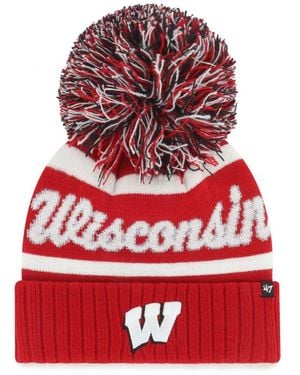 '47 Wisconsin Badgers Spirited Cuffed Knit Hat - Red