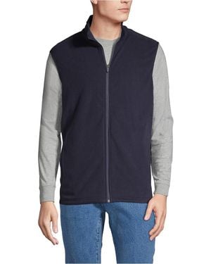 Lands' End School Uniform Thermacheck 100 Fleece Vest - Blue