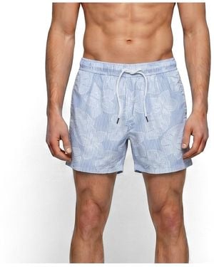 Surfside Supply Jimmy 5" Stripe Floral Volley - Blue