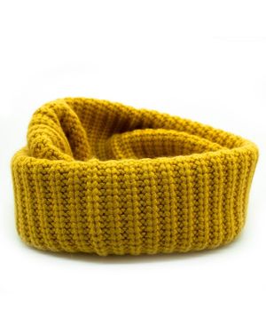 Portolano Chunky Neckwarmer Scarf - Yellow