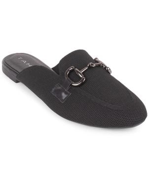 Tahari Augustine Slip-on Mule Flats - Black